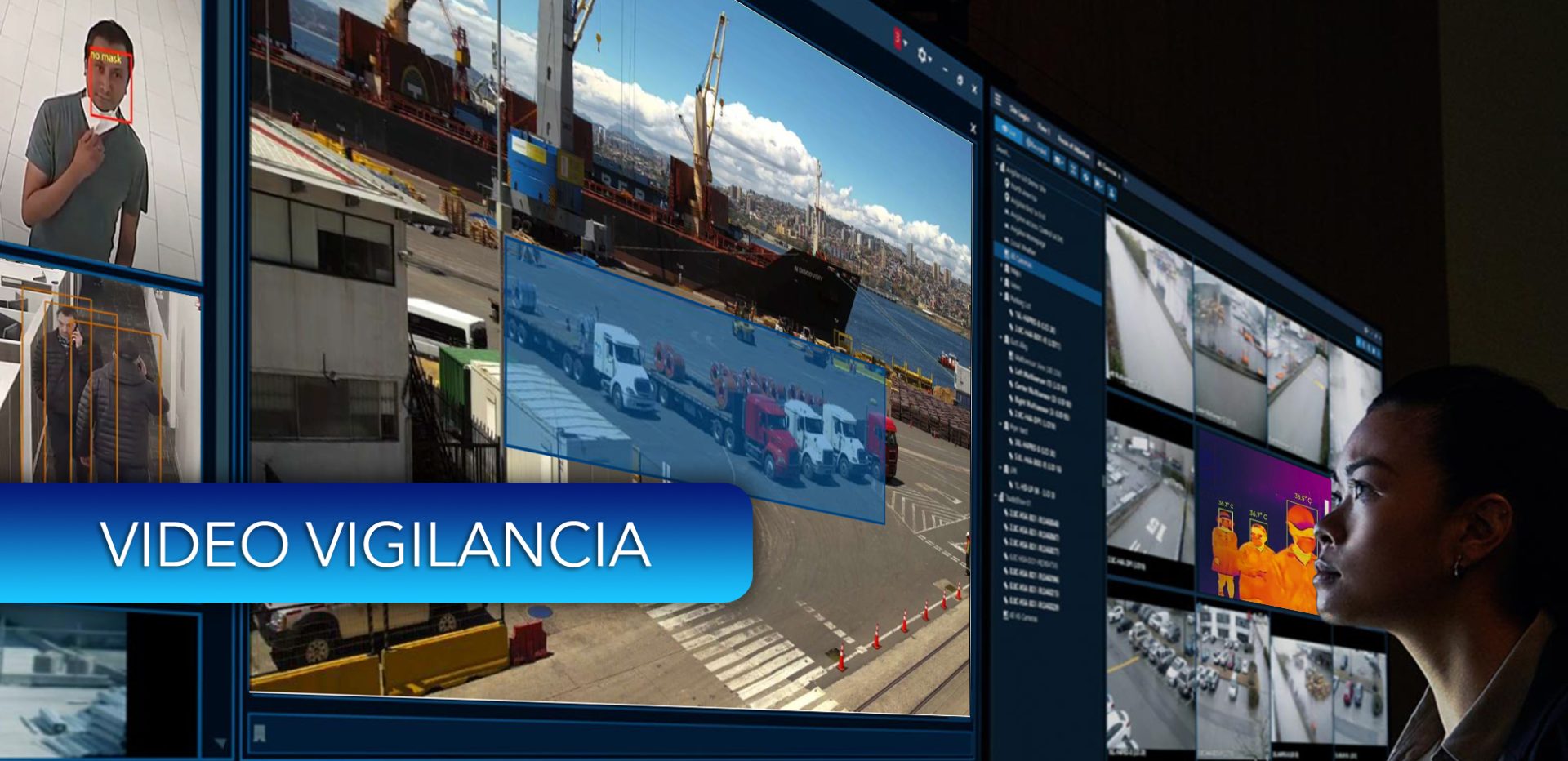 Centro de monitoreo de video vigilancia